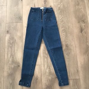 Wild Honey zip front skinny Jean